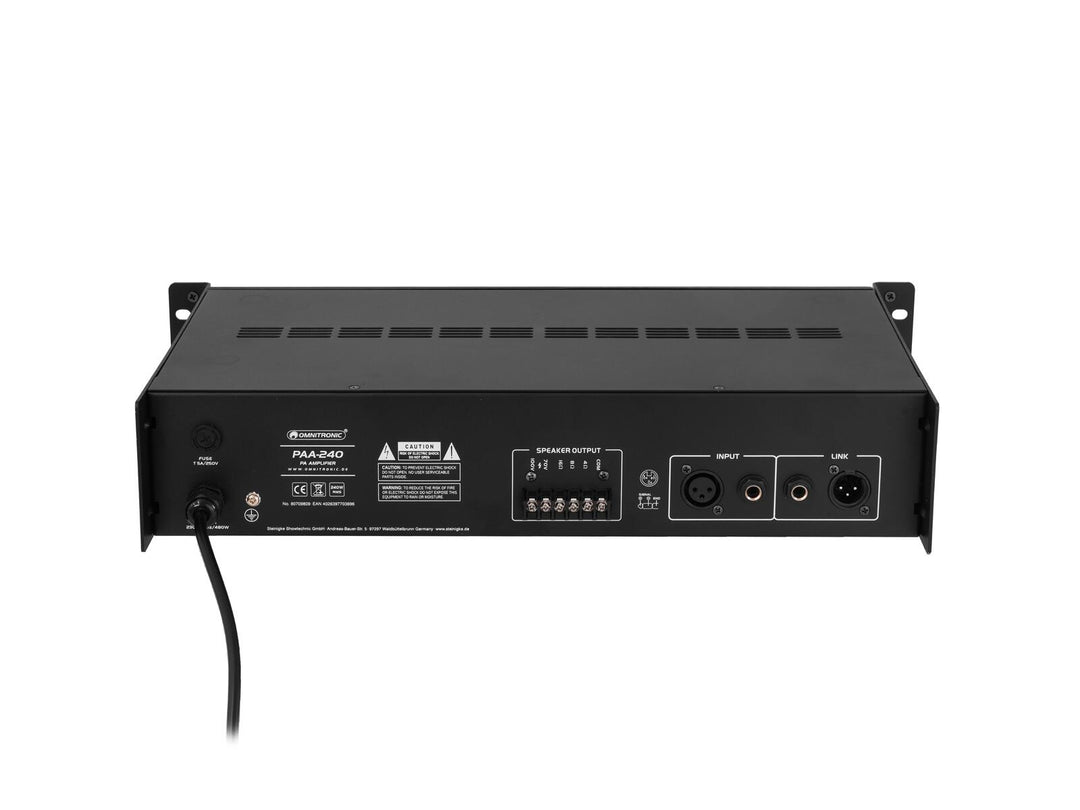 OMNITRONIC PAA-240 Amplificador PA