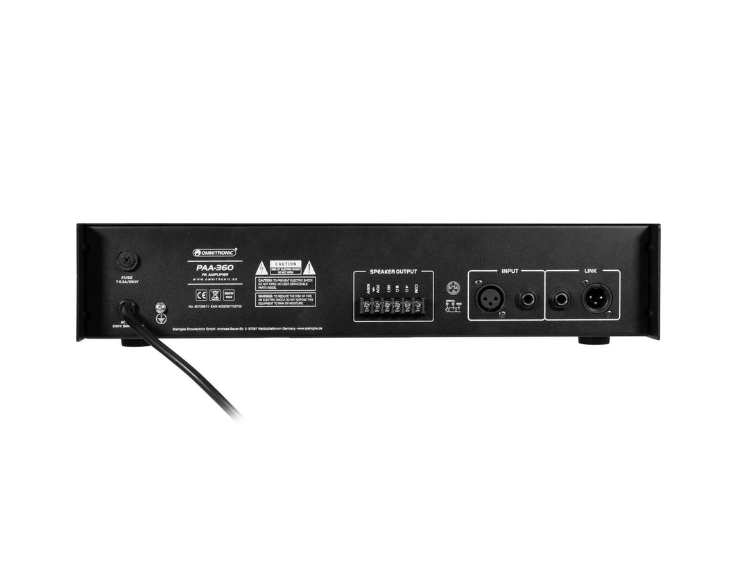 OMNITRONIC PAA-360 Amplificador PA