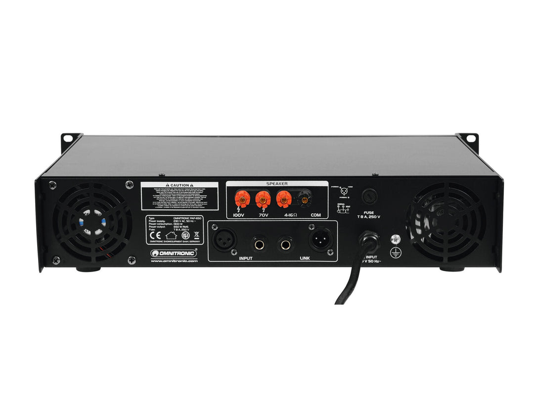 OMNITRONIC PAP-650 Amplificador PA