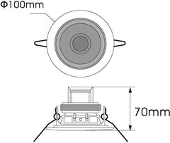 OMNITRONIC CS-2.5W Altavoz de techo blanco