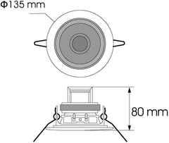 OMNITRONIC CS-4S Altavoz de techo negro