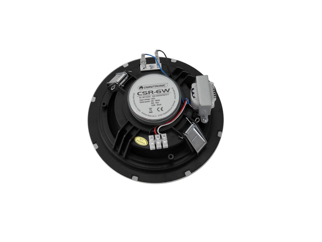 OMNITRONIC Altavoz de techo CSR-6W blanco
