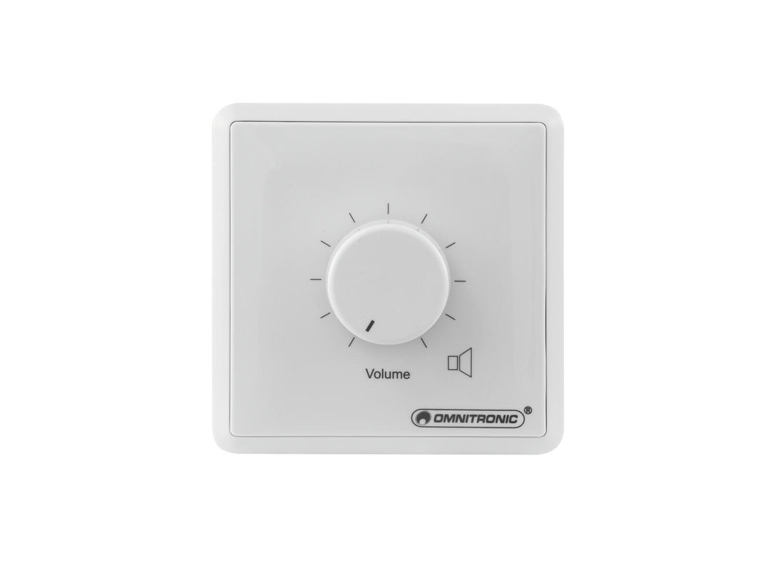 OMNITRONIC Controlador de volumen PA, 20 W mono wh