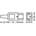 Conector de Corriente IEC Aparato (Hembra)
