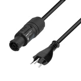 Adam Hall Cables 5 STAR TCON 0150 CH - Cable de alimentación | Neutrik TRUE1® x SEV M12 | 1,5 m