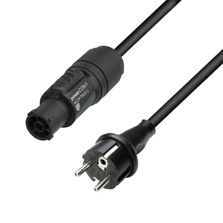 Adam Hall Cables 5 STAR TCON 0500 - cable de alimentación | Neutrik TRUE1® x CEE 7/7 con cable Titanex® | 5 m