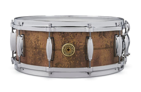 Caja de batería pequeña de firma Gretsch Keith Carlock 14" x 5,5"