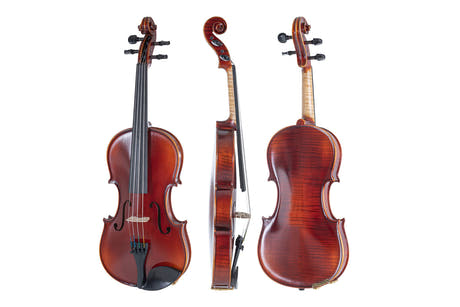GEWA Violines Ideale - 4/4 para zurdos (lista para tocar, protegida para el transporte)