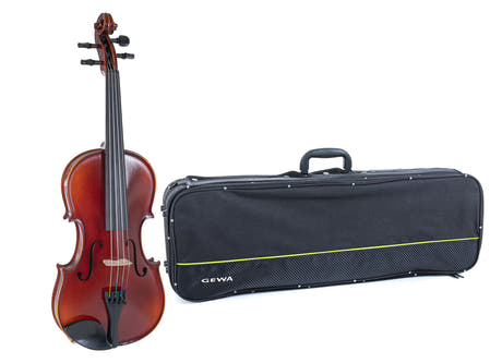 GEWA Violin Ideale - 1/2 (Listo para tocar, incluye estuche para Violines, sin arco, con cuerdas Larsen Aurora, protegido para el transporte)