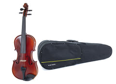 GEWA Violín Ideale - 4/4 lefthand (Listo para tocar incl. estuche moldeado, sin arco, con cuerdas Larsen Aurora)