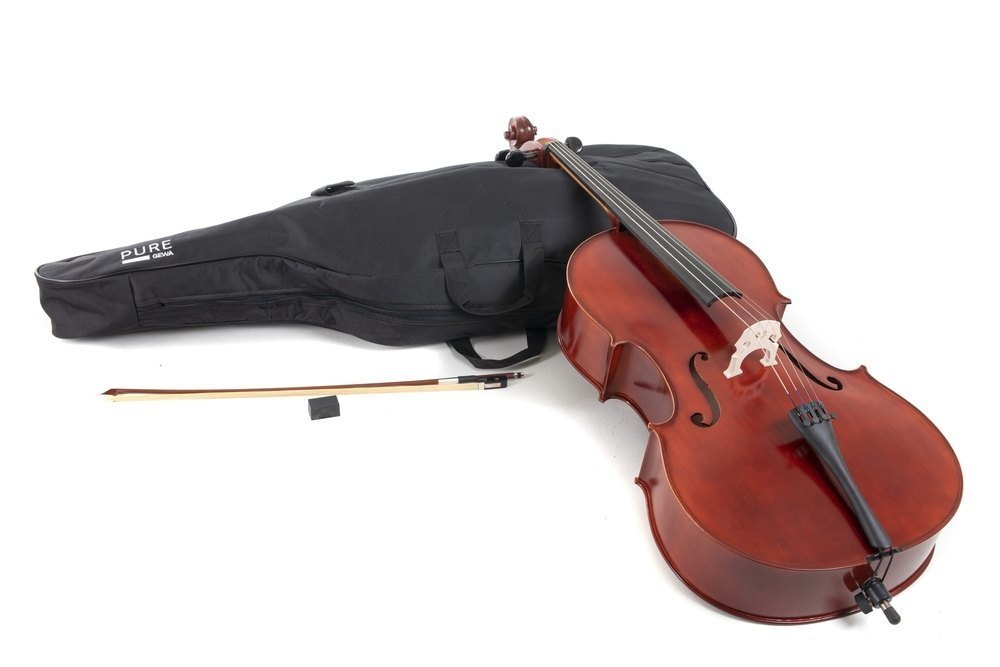 Set de violonchelo GEWA EW 1/4, ajustado, con arco y funda Nytex