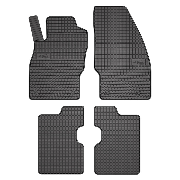 Alfombrillas de goma Opel Corsa E HB, 1.ª + 2.ª fila 2014-2019