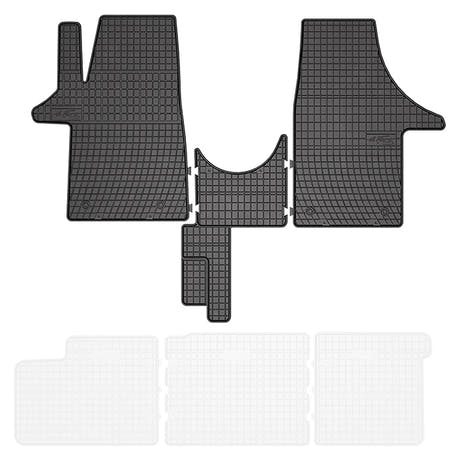Alfombrillas de goma VW Transporter T5 03-15, T6 15-19 1.ª fila