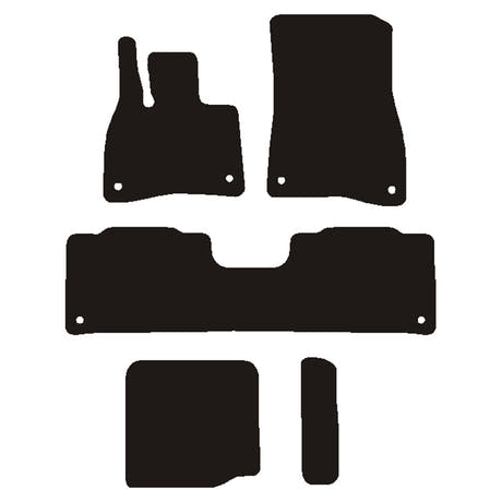 Alfombrillas Mercedes EQS SUV (X296) 7 plazas 2022-