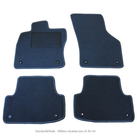 Juego de alfombrillas VW Touran 5 plazas 5/2015-> Fieltro punzonado gris