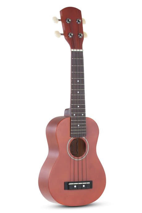 Miguel Almeria Player Pack, ukelele soprano marrón rojizo con gig bag