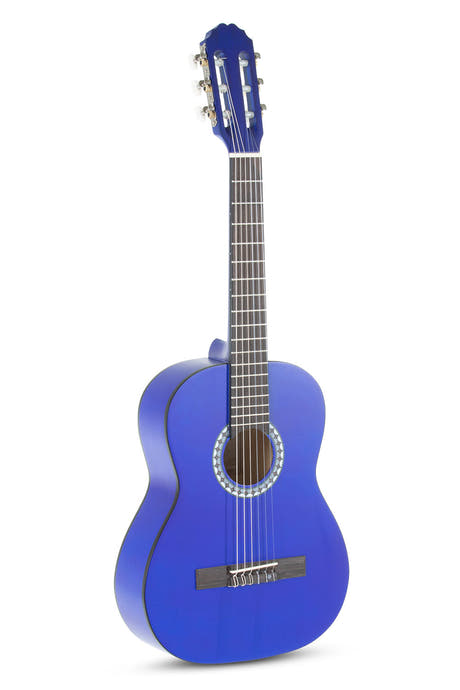 VGS Basic guitarra clásica 1/2, azul transparente