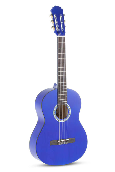 Guitarra clásica VGS Basic 3/4, azul transparente