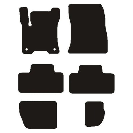 Alfombrillas para coche Mercedes EQB (X243) 2021- Terciopelo