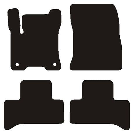Alfombrillas para coche Mercedes EQA (H243) 2021- Terciopelo