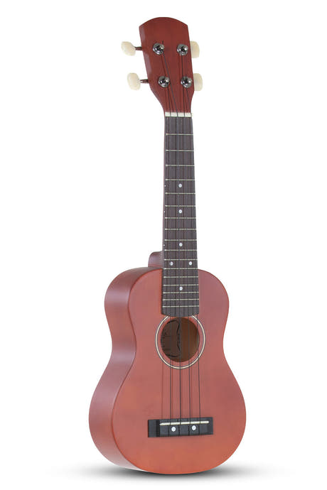 Miguel Almeria ukelele soprano, marrón rojizo