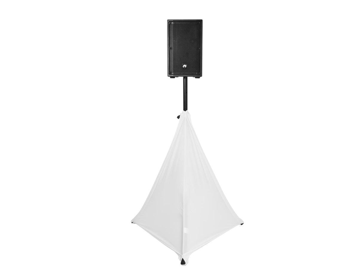 EUROLITE Set STV-40S-WOT Steel Stand + Tripod Cover white