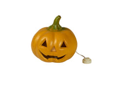 Calabaza de Halloween con LED 12cm