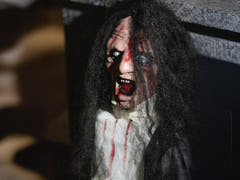 Halloween-figur spøgelse, animeret, 95 cm
