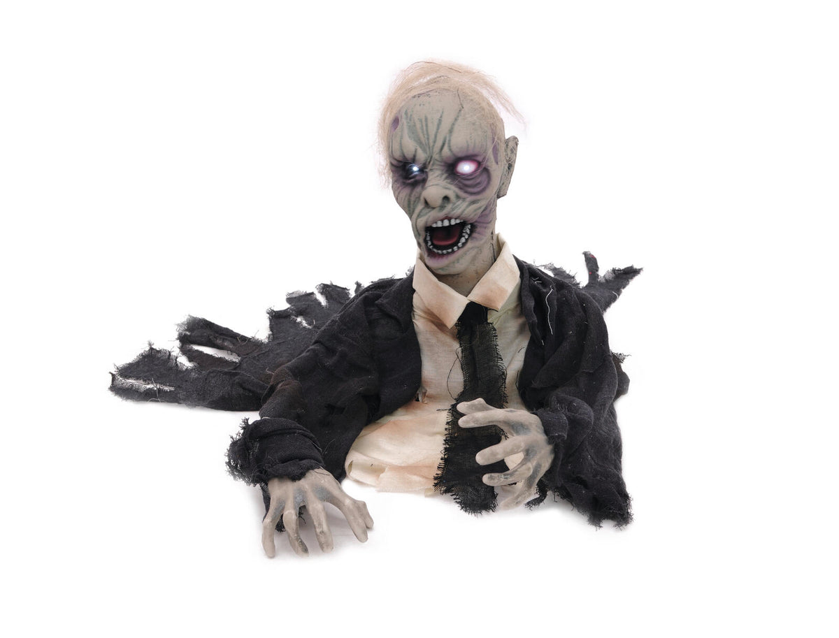 Halloween zombie, animeret, 43 cm