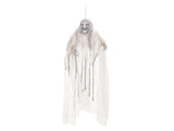Bruja de Halloween, blanca, animada, 170 cm
