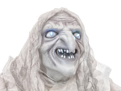 Bruja de Halloween, blanca, animada, 170 cm