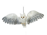 Halloween sneugle, animeret, 75 cm vingefang