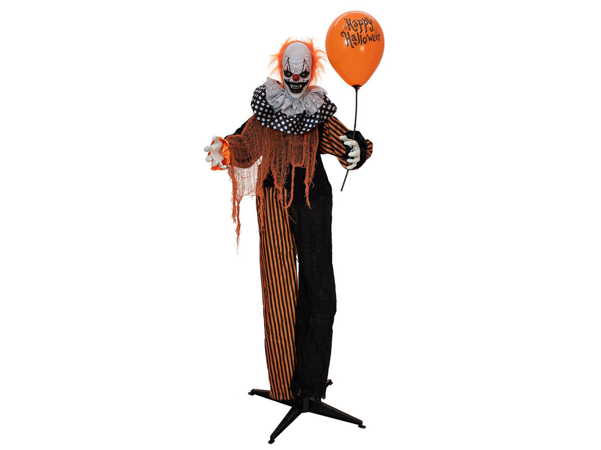 Figura de Halloween, payaso con globo, animada, 170 cm
