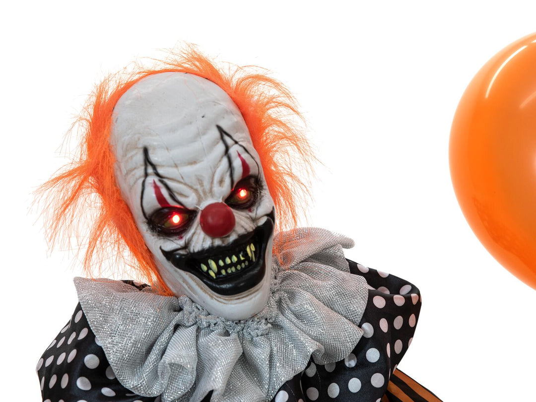 Figura de Halloween, payaso con globo, animada, 170 cm