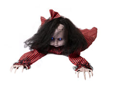 Halloween-figur kravlende Mathilda, animeret, 110 cm
