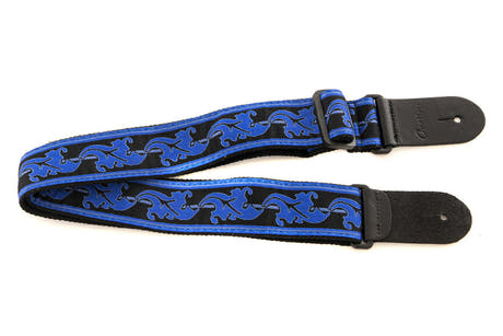 Correa de guitarras Ovation Signature de nailon, Leaf, Regal Blue/Black