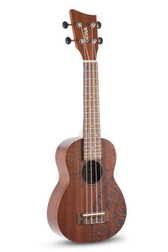 GEWA ukulele soprano Manoa Tattoo - Soprano (Inca Design)