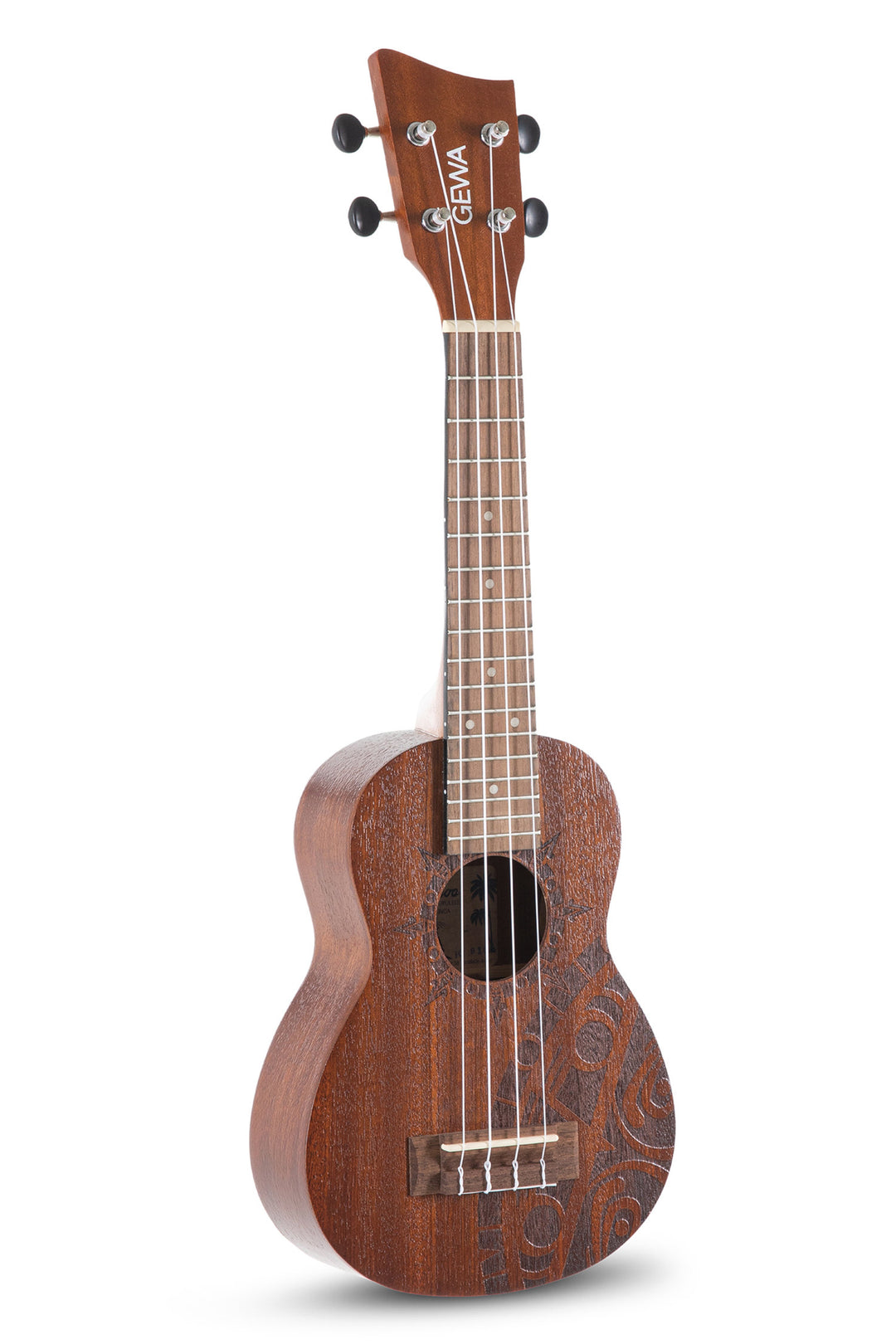 GEWA ukulele soprano Manoa Tattoo - Soprano (Inca Design)