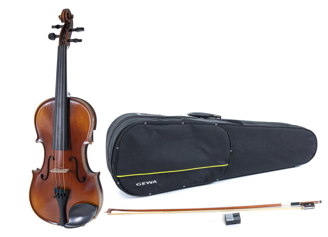 GEWA Allegro violines 4/4 para zurdos, listo para tocar, arco de massaranduba