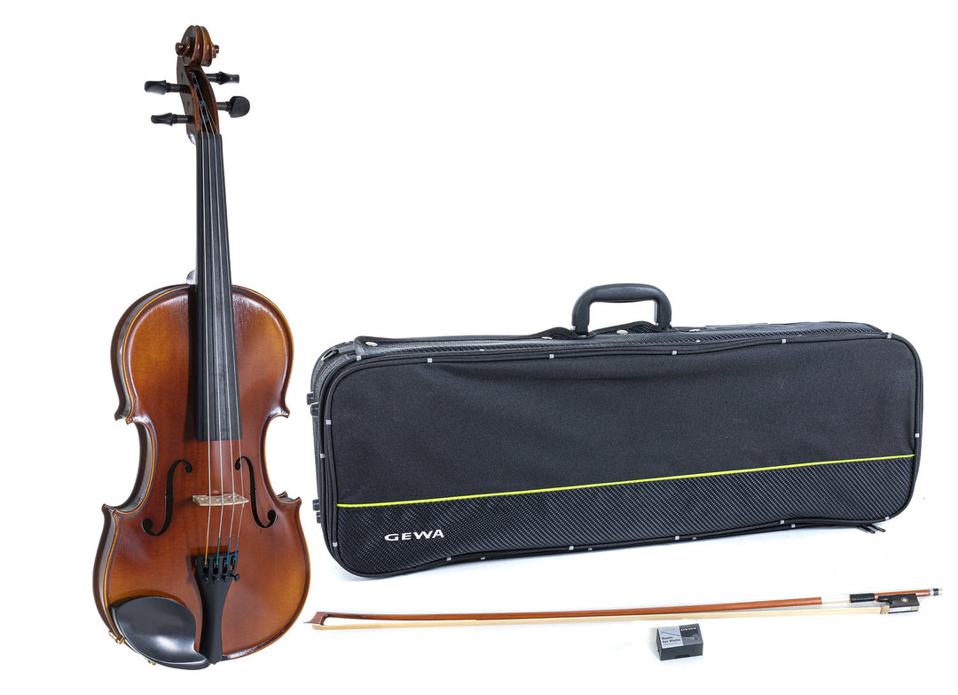 GEWA Violines Allegro - 3/4 (Listo para tocar, incluye estuche de violín, arco de Massaranduba, cuerdas Larsen Aurora, asegurado para el transporte)