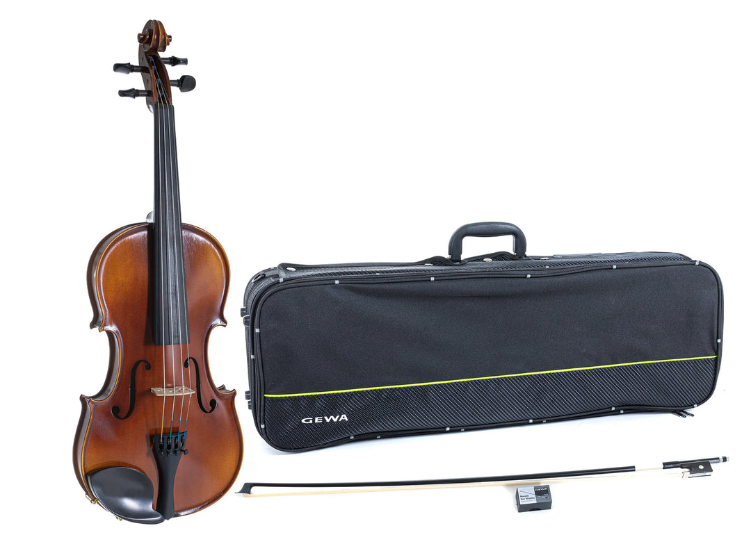 GEWA Violin Allegro - 1/2 (Listo para tocar, incl. estuche de Violin, arco de carbono, cuerdas Larsen Aurora, protegido para el transporte)