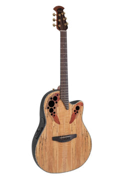 Ovation Guitarras E-Acoustic Celebrity Elite Plus Mid Cutaway - Natural Spalted Maple (CE44P-SM-G)