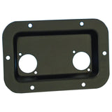 Adam Hall 8708 BLK Recessed bowl for 2 Type-D connectors