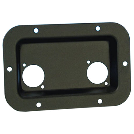 Adam Hall 8708 BLK Tazón Empotrado para 2 Conectores Tipo-D