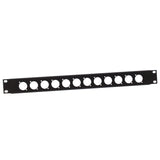 Adam Hall 872213 Panel en U para Rack 1 Unidad para 12 Chasis Tipo D