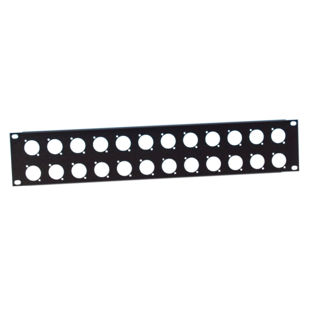 Adam Hall 872214 Panel de bastidor en forma de U 2 Unidad a 24 chasis de tipo D