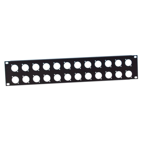 Adam Hall 872214 Panel de bastidor en forma de U 2 Unidad a 24 chasis de tipo D