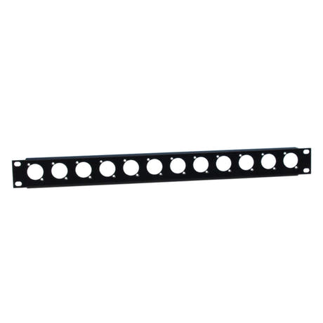 Adam Hall 872215 Panel en U para Rack con Borde de Montaje 1 Unidad para 12 Chasis XLR Tipo D
