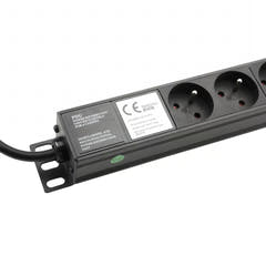 Regleta eléctrica con toma de tierra (19" Rack)