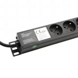 Regleta eléctrica con toma de tierra (19" Rack)